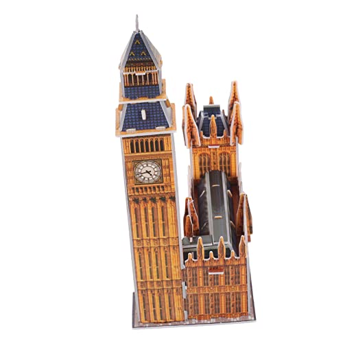 1 Satz Big Ben-Puzzle Baupuzzle für Erwachsene kinderpuzzle 3D-Puzzle-Spielzeug gummischlange Kinder rätsel Puzzle-Spielzeug aus Papier 3D-Puzzle aus Papier gebaut Statue London von ERINGOGO