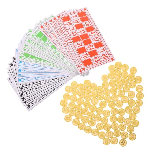 ERINGOGO 1 Satz Bingo Für Spiel Schachbrett Papier ERINGOGO 1 Satz Bingo Für Spiel Schachbrett Papier von ERINGOGO