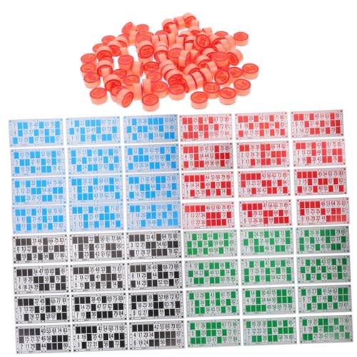 ERINGOGO 1 Satz Bingo -brettspiel Bingospiel Bingo-zahlenschach Zahlenspiel Spielrequisiten Schachspiel Partyversorgung Zahlenkarten Schach Und Karten Haushaltspartyspiel Papier ERINGOGO 1 Satz Bingo -brettspiel Bingospiel Bingo-zahlenschach Zahlenspiel Spielrequisiten Schachspiel Partyversorgung Zahlenkarten Schach Und Karten Haushaltspartyspiel Papier von ERINGOGO