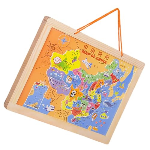 ERINGOGO 1 Satz China Map Puzzle für Interaktives Lernspielzeug Hand Augen Koordination und des Wissens über Chinas Politische Regionen für Familienaktivitäten und Gemeinsames Lernen ERINGOGO 1 Satz China Map Puzzle für Interaktives Lernspielzeug Hand Augen Koordination und des Wissens über Chinas Politische Regionen für Familienaktivitäten und Gemeinsames Lernen von ERINGOGO