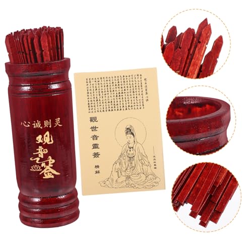 ERINGOGO 1 Satz Chinese Divination mit Wahrsagestäbchen Eimer und Buch für Familienfeiern Tempel und Mehr Sicher und Praktisch für Glücksrituale ERINGOGO 1 Satz Chinese Divination mit Wahrsagestäbchen Eimer und Buch für Familienfeiern Tempel und Mehr Sicher und Praktisch für Glücksrituale von ERINGOGO