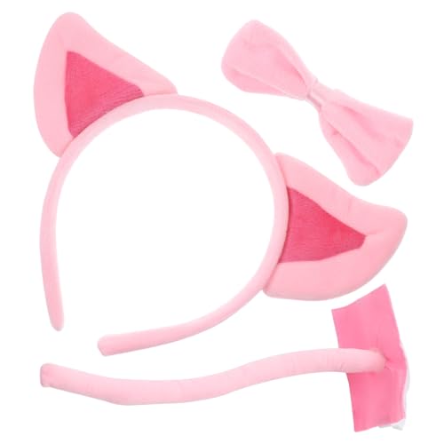 ERINGOGO 1 Satz Cosplay-Versorgung für tragegurt tierkostüme stutzenhalter Cosplay Schweinekostüm Halloween -Cosplay -Accessoires Tierschwänze Kostüm Stoff Rosa von ERINGOGO