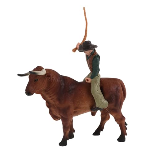 ERINGOGO 1 Satz Cowboy-Bullen-Modell Spielzeugbullen Stierreitende Spielzeugfigur Cowboy-Shirt Western-Cowboy-Statuen Cowboybulle Viehspielzeug Halloween-Cowboy-Figur Bullenfigur Harz ERINGOGO 1 Satz Cowboy-Bullen-Modell Spielzeugbullen Stierreitende Spielzeugfigur Cowboy-Shirt Western-Cowboy-Statuen Cowboybulle Viehspielzeug Halloween-Cowboy-Figur Bullenfigur Harz von ERINGOGO