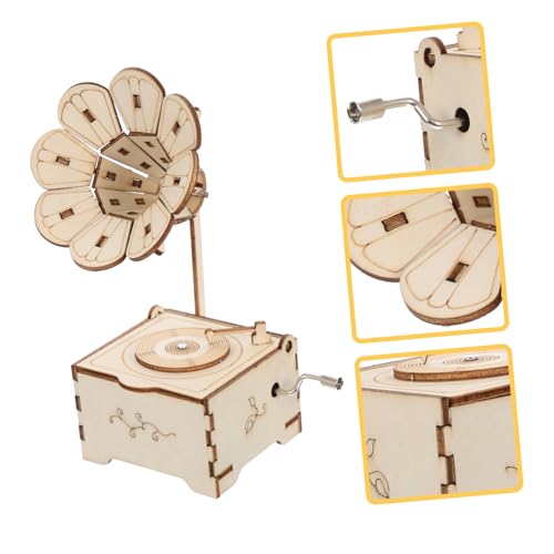 ERINGOGO 1 Satz DIY Holz Musikbox Bausatz Handgefertigter Phonograph mit Kreativem Design für Tischdekoration Fördert die Kreativität und Geschicklichkeit ERINGOGO 1 Satz DIY Holz Musikbox Bausatz Handgefertigter Phonograph mit Kreativem Design für Tischdekoration Fördert die Kreativität und Geschicklichkeit von ERINGOGO