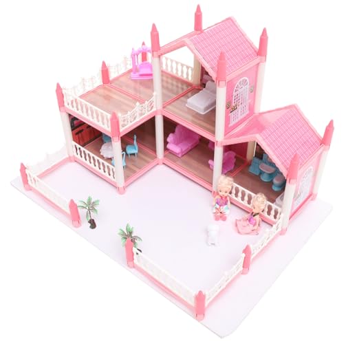 ERINGOGO 1 Satz DIY großes Villa-Schloss für kinderspielzeug Villa Toy for The Teachers dollhaus Mädchen Schloss Plastik Rosa von ERINGOGO