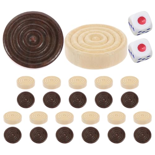 ERINGOGO 1 Satz Dame-Zubehör Brettspiele für den Familienabend Holzspielzeug Zubehör für Brettspiele Backgammon-Sportspielzeug Reise-Backgammon hölzern ERINGOGO 1 Satz Dame-Zubehör Brettspiele für den Familienabend Holzspielzeug Zubehör für Brettspiele Backgammon-Sportspielzeug Reise-Backgammon hölzern von ERINGOGO