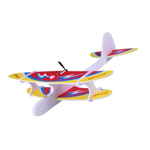 ERINGOGO Lustiges Wurfspielzeug für Kinder Simuliertes Flugzeugspielzeug Bunte Flugzeuge für Außenbereich Fördert Hand Auge Koordination für Kinder von ERINGOGO