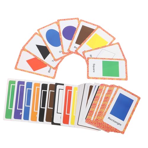 ERINGOGO 1 Satz Farbform-Flash-Karten, Pädagogisches Lernspielzeug, Haushalts-kinderspielzeug, Kinder-lernkarten ERINGOGO 1 Satz Farbform-Flash-Karten, Pädagogisches Lernspielzeug, Haushalts-kinderspielzeug, Kinder-lernkarten von ERINGOGO
