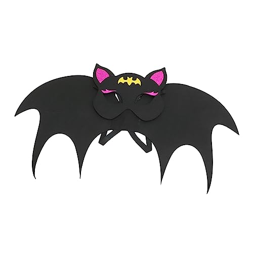 ERINGOGO 1 Satz Fledermauskostüm für Aufkleber Fledermaus verkleiden Masken halloween costume halloween kleidung Cosplay-Fledermaus-Kostüm Party-Fledermaus-Maske Filzstoff Black ERINGOGO 1 Satz Fledermauskostüm für Aufkleber Fledermaus verkleiden Masken halloween costume halloween kleidung Cosplay-Fledermaus-Kostüm Party-Fledermaus-Maske Filzstoff Black von ERINGOGO