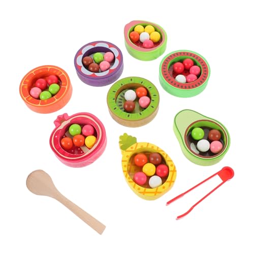 ERINGOGO 1 Satz Früchte Farbsortierspielzeug für Pädagogisches Lernspielzeug Farberkennung und Motorischen Fähigkeiten für Kleinkinder und Reisen mit Vielseitiger Nutzung von ERINGOGO