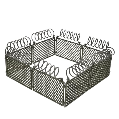 ERINGOGO 1satz Miniatur Militärzaun Baustein Zubehör Für Kreative Szenen Und Modellbau Flexibel Einsetzbar Für Gefängnis Barrieren Und Kriegsumgebungen Teiliges Militärgrün von ERINGOGO