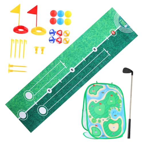ERINGOGO 1 Satz Golf Spielset für Tragbare Golf Übungsmatte mit Zubehör für Drinnen und Draußen Fördert Hand Augen Koordination und Eltern Junge Mädchen Aktivitäten für Junge Mädchen und von ERINGOGO