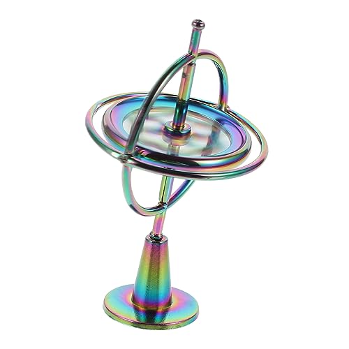 ERINGOGO 1 Satz Gyroskop - kinderspielzeug Rezisionskreisel aus Metall Gyroskop Schreibtischspielzeug Fingerspitzen-Gyroskop Handgyroskop Anti-Schwerkraft-Gyroskop Legierung von ERINGOGO