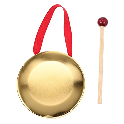 ERINGOGO 1 Satz Handgong für Percussion Instrument für Schulfest Party und Musikunterricht Leicht und Tragbar mit Lanyard Einfachen Aufbewahrung von ERINGOGO