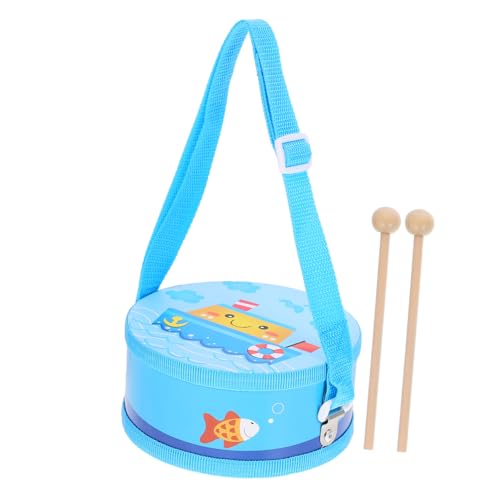 ERINGOGO 1 Satz Handtrommel für Handgefertigten Percussion Instrumenten mit Schlägeln für Musikalische Früherziehung und Kreative Robustes Holzspielzeug für Partys und Aufführungen von ERINGOGO