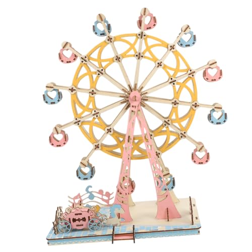 ERINGOGO 1 Satz Holz Puzzle Bastelset Ferris Wheel Modell DIY für Kreatives Lernspielzeug Fördert Fantasie Geschicklichkeit für Dekoration ERINGOGO 1 Satz Holz Puzzle Bastelset Ferris Wheel Modell DIY für Kreatives Lernspielzeug Fördert Fantasie Geschicklichkeit für Dekoration von ERINGOGO