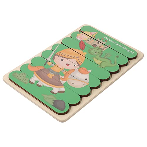 ERINGOGO 1 Satz Holz Puzzle für Kleinkinder Lernspielzeug Kognitiven Entwicklung Interaktives Puzzle für Jungen Kreatives Holzspielzeug zur Verbesserung der Kreativität und Logikfähigkeiten von ERINGOGO