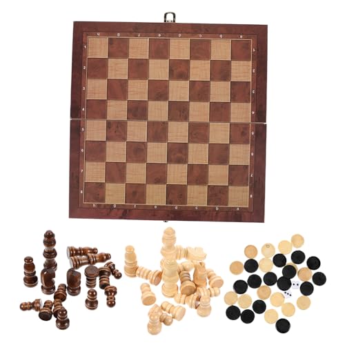 ERINGOGO 1 Satz Holz Schachspiel Faltbares Schachbrett für Erwachsene Intelligentes Lernspielzeug Eltern Beziehung für Familienspaß und Reisen ERINGOGO 1 Satz Holz Schachspiel Faltbares Schachbrett für Erwachsene Intelligentes Lernspielzeug Eltern Beziehung für Familienspaß und Reisen von ERINGOGO
