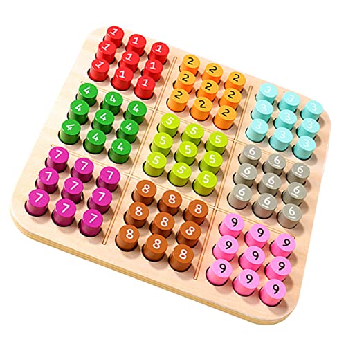 ERINGOGO 1 Satz Holz Sudoku für Pädagogisches Denkspiel zur Logischen Denkens und Mathefähigkeiten für Gruppenspiele Nachhaltig und Langlebig ERINGOGO 1 Satz Holz Sudoku für Pädagogisches Denkspiel zur Logischen Denkens und Mathefähigkeiten für Gruppenspiele Nachhaltig und Langlebig von ERINGOGO