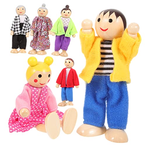 ERINGOGO 1 Satz Holzpuppenspielzeug kinderspielzeug Kleinkindspielzeug Miniaturfigur Rollenspielzeug für die Familie Menschen Mini-Spielzeughaus-Bastelarbeiten Minifiguren Stoff ERINGOGO 1 Satz Holzpuppenspielzeug kinderspielzeug Kleinkindspielzeug Miniaturfigur Rollenspielzeug für die Familie Menschen Mini-Spielzeughaus-Bastelarbeiten Minifiguren Stoff von ERINGOGO