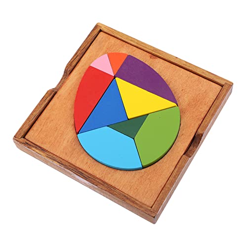 ERINGOGO 1 Satz Holzpuzzle Eierform Lernspielzeug für Kleinkinder Frühkindliche Tangram Blöcke Fördert Hand Auge Koordination und Sowie Formverständnis ERINGOGO 1 Satz Holzpuzzle Eierform Lernspielzeug für Kleinkinder Frühkindliche Tangram Blöcke Fördert Hand Auge Koordination und Sowie Formverständnis von ERINGOGO