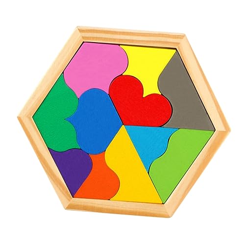 ERINGOGO 1 Satz Holzpuzzle Herzform Geometrisches Denkspielzeug für Interaktive Eltern Junge Mädchen Spielaktivität Fördert Kreativität und Geduld aus Sicherem Wasserbasierendem Material ERINGOGO 1 Satz Holzpuzzle Herzform Geometrisches Denkspielzeug für Interaktive Eltern Junge Mädchen Spielaktivität Fördert Kreativität und Geduld aus Sicherem Wasserbasierendem Material von ERINGOGO