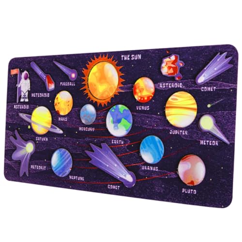 ERINGOGO 1 Satz Holzpuzzle Sonnensystem Puzzle für Interaktives Lernspielzeug Kreativität und Motorischen Fähigkeiten für Kleinkinder Planeten aus Holz für Jungen ERINGOGO 1 Satz Holzpuzzle Sonnensystem Puzzle für Interaktives Lernspielzeug Kreativität und Motorischen Fähigkeiten für Kleinkinder Planeten aus Holz für Jungen von ERINGOGO
