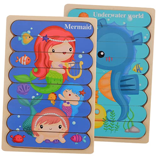 ERINGOGO 1 Satz Holzpuzzle für Kleinkinder Doppel Seiten Puzzle für Frühe Bildung Fördert Logisches und Hand Auge Koordination für Jungen Langlebiges Holzspielzeug ERINGOGO 1 Satz Holzpuzzle für Kleinkinder Doppel Seiten Puzzle für Frühe Bildung Fördert Logisches und Hand Auge Koordination für Jungen Langlebiges Holzspielzeug von ERINGOGO