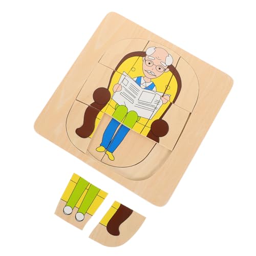 ERINGOGO 1 Satz Holzpuzzle für Montessori Interaktive Lernspielzeuge Pädagogisches Puzzle Kreativität und Vorstellungskraft Holzspielzeug für Eltern Interaktion und Spielerisches Lernen ERINGOGO 1 Satz Holzpuzzle für Montessori Interaktive Lernspielzeuge Pädagogisches Puzzle Kreativität und Vorstellungskraft Holzspielzeug für Eltern Interaktion und Spielerisches Lernen von ERINGOGO
