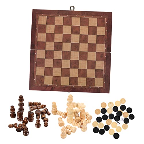 ERINGOGO 1 Satz Holzschach Schach Kinderschach Schachbrett Schachspielbrett Spielzeugschach Hölzern ERINGOGO 1 Satz Holzschach Schach Kinderschach Schachbrett Schachspielbrett Spielzeugschach Hölzern von ERINGOGO