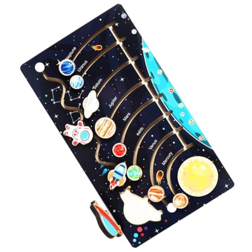 ERINGOGO 1 Satz Holzspielzeug Solar System Puzzle Fördert Feinmotorik und Kreativität Planeten Puzzle für Wissenschaftliches und Lernspielzeug für Junge ERINGOGO 1 Satz Holzspielzeug Solar System Puzzle Fördert Feinmotorik und Kreativität Planeten Puzzle für Wissenschaftliches und Lernspielzeug für Junge von ERINGOGO