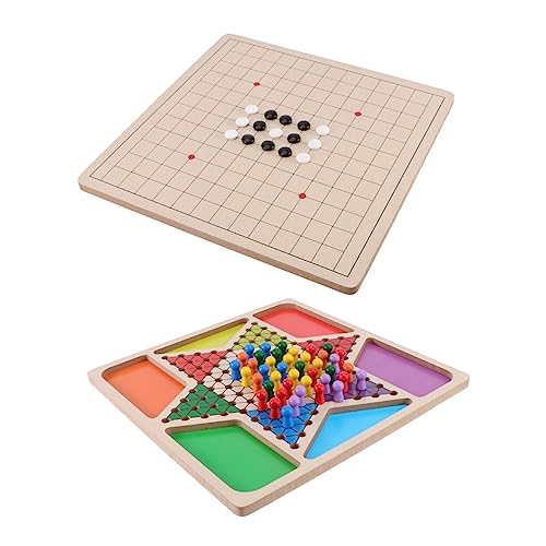 ERINGOGO 1 Satz Holzspielzeug Spielbrett für Schach und Gobang Pädagogisches Familienspiel für Jungen und Sicheres und Langlebiges Design Fördert Soziale Interaktion und Lernspaß ERINGOGO 1 Satz Holzspielzeug Spielbrett für Schach und Gobang Pädagogisches Familienspiel für Jungen und Sicheres und Langlebiges Design Fördert Soziale Interaktion und Lernspaß von ERINGOGO