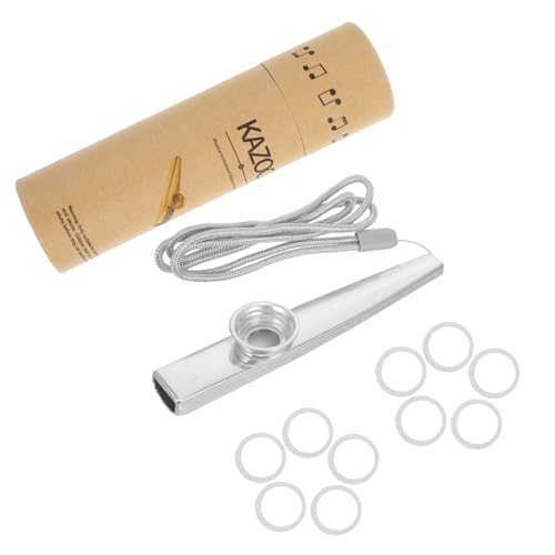 ERINGOGO 10er-Set Metall-kazoos – Kazoo-trompete Für Erwachsene Und Kinder Robuste Konstruktion Aus Aluminiumlegierung Für Übungs- Und Musikinstrumente ERINGOGO 10er-Set Metall-kazoos – Kazoo-trompete Für Erwachsene Und Kinder Robuste Konstruktion Aus Aluminiumlegierung Für Übungs- Und Musikinstrumente von ERINGOGO