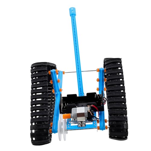 ERINGOGO 1 Satz Kettenfahrzeugmodell Puzzle System Auto Rover Solar- Modellbausätze Bausatz Land Schnell DIY-ingenieurexperimente Wissenschaftliche Experimente Lehrhilfe Blue Abs von ERINGOGO