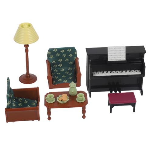 ERINGOGO 1 Satz Klavier Set für Puppenhaus Realistische Wohnzimmer Dekoration Puppenmöbel Zubehör für Kreatives und Fantasievolles Rollenspiel Tiny House und Minipuppen ERINGOGO 1 Satz Klavier Set für Puppenhaus Realistische Wohnzimmer Dekoration Puppenmöbel Zubehör für Kreatives und Fantasievolles Rollenspiel Tiny House und Minipuppen von ERINGOGO