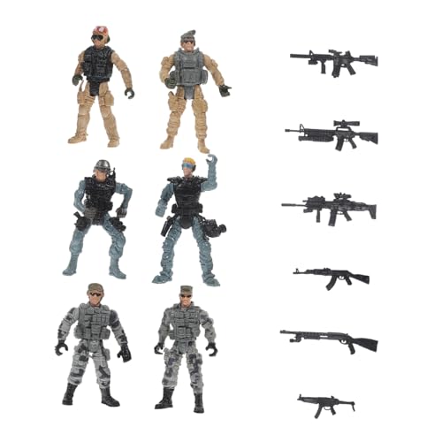 ERINGOGO 1 Satz Kleine Figuren, Mini-Soldaten, Statuen, Szenenlayout-Requisiten, Desktop-Soldaten-Ornamente ERINGOGO 1 Satz Kleine Figuren, Mini-Soldaten, Statuen, Szenenlayout-Requisiten, Desktop-Soldaten-Ornamente von ERINGOGO