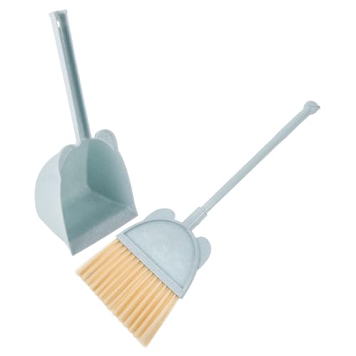 ERINGOGO 1 Satz Kleiner Besenstaubschange Kleiner Besen für Minibesen und Kehrschaufel kinderbesen kindergeschenk Küchenbesen Kleiner Besen und Kehrschaufel Plastik Sky-Blue von ERINGOGO