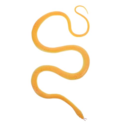 ERINGOGO 1 Satz Kniffliges Plüsch Schabernack Clip zappeln Spiele Schlange Fantasiespielzeug spaß Trickspielzeug für Partys Party Parodie Plastik Yellow von ERINGOGO
