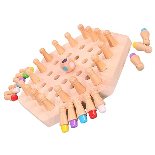 ERINGOGO 1 Satz Kreatives Gedächtnis Schachspiel für Multifunktionales Lernspielzeug zur Verbesserung von Gedächtnis und Konzentration Teiliges Holzspielzeug für Frühkindliche Bildung ERINGOGO 1 Satz Kreatives Gedächtnis Schachspiel für Multifunktionales Lernspielzeug zur Verbesserung von Gedächtnis und Konzentration Teiliges Holzspielzeug für Frühkindliche Bildung von ERINGOGO