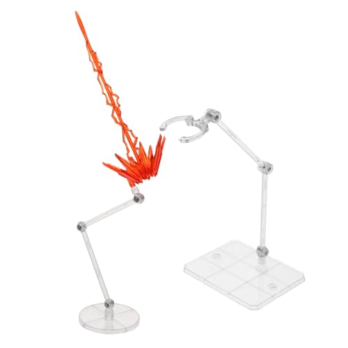 ERINGOGO 1 Satz Laserenergie-Ornamente Displayhalter für Actionfiguren Aktionsfigur Stehen mit Effekten Modellzubehör Modell-Zubehörteile Actionfigurenständer Aktionsfigurhalter Plastik rot von ERINGOGO