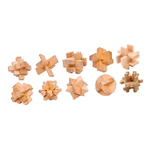 ERINGOGO 1 Satz Luban Lock Set aus Holz Teiliges Iq Puzzle für Erwachsene und Fördert Geschicklichkeit und für DIY Projekte und Partys Sicheres Design ERINGOGO 1 Satz Luban Lock Set aus Holz Teiliges Iq Puzzle für Erwachsene und Fördert Geschicklichkeit und für DIY Projekte und Partys Sicheres Design von ERINGOGO