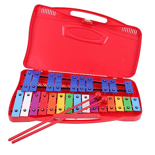 ERINGOGO 1 Satz Metallspielzeug für Tragbares Musikinstrument zur Musikalischen Frühbildung Rot Handheld Design Fördert Kreativität und Interaktion zwischen Eltern und Kindern ERINGOGO 1 Satz Metallspielzeug für Tragbares Musikinstrument zur Musikalischen Frühbildung Rot Handheld Design Fördert Kreativität und Interaktion zwischen Eltern und Kindern von ERINGOGO