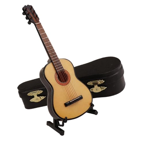 ERINGOGO 1 Satz Mini-Gitarrenmodell Puppenhaus-Miniaturgitarre Miniaturmodell Einer E-Gitarre Miniatur -Musikinstrumentenmodelle Mini House Decor Modell für Musikinstrumente Linde ERINGOGO 1 Satz Mini-Gitarrenmodell Puppenhaus-Miniaturgitarre Miniaturmodell Einer E-Gitarre Miniatur -Musikinstrumentenmodelle Mini House Decor Modell für Musikinstrumente Linde von ERINGOGO