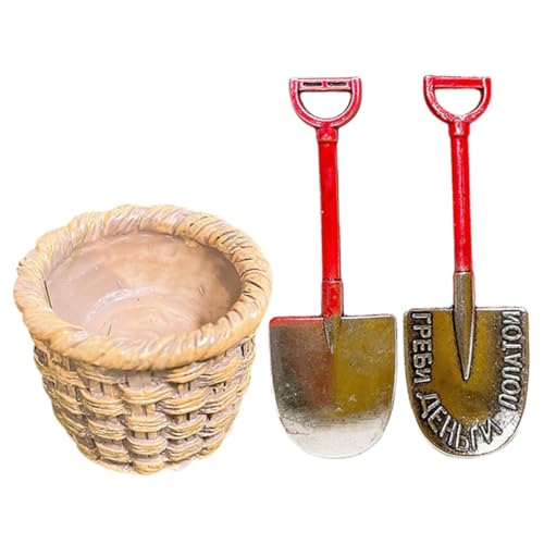 ERINGOGO 1 Satz Mini-Schaufel Miniatur Garten Werkzeug Winziges Zuhause Gnom Schaufeln Mini-Sachen Klein Mini-Dinge Gefälscht Tragbare Schaufel Korb Wohnkultur Metall ERINGOGO 1 Satz Mini-Schaufel Miniatur Garten Werkzeug Winziges Zuhause Gnom Schaufeln Mini-Sachen Klein Mini-Dinge Gefälscht Tragbare Schaufel Korb Wohnkultur Metall von ERINGOGO