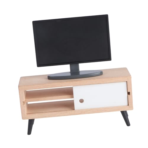 ERINGOGO Mini-tv-Modell Für Jungen Und Mädchen Rollenspiel-Spielzeug Tv- Realistischer Miniaturfernseher Für Puppenhaus Mit Ständer ERINGOGO Mini-tv-Modell Für Jungen Und Mädchen Rollenspiel-Spielzeug Tv- Realistischer Miniaturfernseher Für Puppenhaus Mit Ständer von ERINGOGO