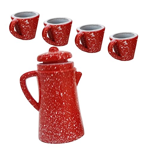 ERINGOGO 1 Satz Mini Teetasse lose Teefilter Miniatur Loses Tee-Ei Kleine Teetassen spielzeugküche zubehör puppenhauszubehör kleines Hausmodell Mini-Hausteetasse Legierung von ERINGOGO