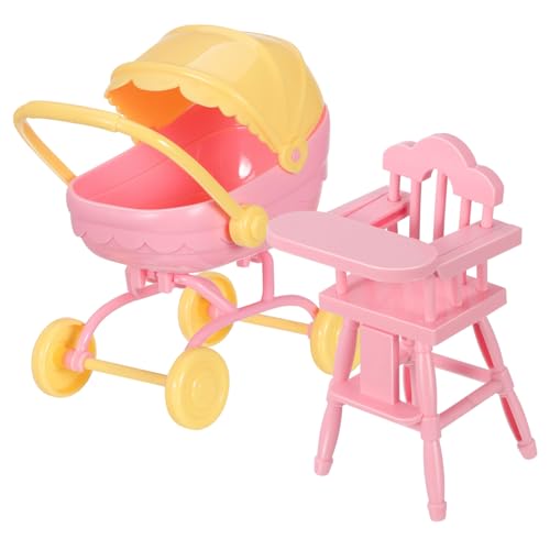 ERINGOGO 1 Satz Miniaturer Puppenwagen mit Hochstuhl für Robustes Puppenzubehör für Rollenspiele für Kleine Hände Sicheres und Authentisches Design Ausgewählte Abs Materialien für Sicheres ERINGOGO 1 Satz Miniaturer Puppenwagen mit Hochstuhl für Robustes Puppenzubehör für Rollenspiele für Kleine Hände Sicheres und Authentisches Design Ausgewählte Abs Materialien für Sicheres von ERINGOGO