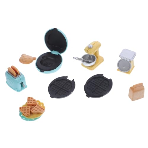 ERINGOGO 1satz Miniatur Toaster Backset Für Küchenaccessoires Für Mini-Haus-Dekoration Und Fotografie Leicht Und Bruchsicher Für Kreative Spielwelten von ERINGOGO