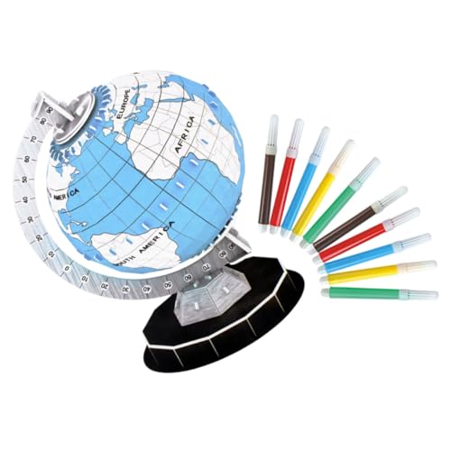 ERINGOGO 1 Satz Modell DIY Puzzle für Lernspielzeug mit Sicheren Kanten für Geografie und Raumentdeckung Kreatives Bastelset mit Malstiften für Spielerisches Lernen ERINGOGO 1 Satz Modell DIY Puzzle für Lernspielzeug mit Sicheren Kanten für Geografie und Raumentdeckung Kreatives Bastelset mit Malstiften für Spielerisches Lernen von ERINGOGO
