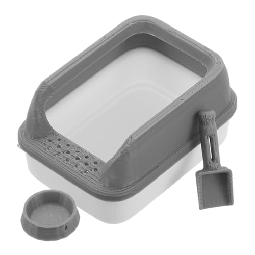 ERINGOGO 1satz Miniatur Katzenstreu Box Mit Schaufel Detailliertes Puppenhaus Zubehör Für Haustiere Stilvolle Dekoration Und Realistische Spielszene von ERINGOGO